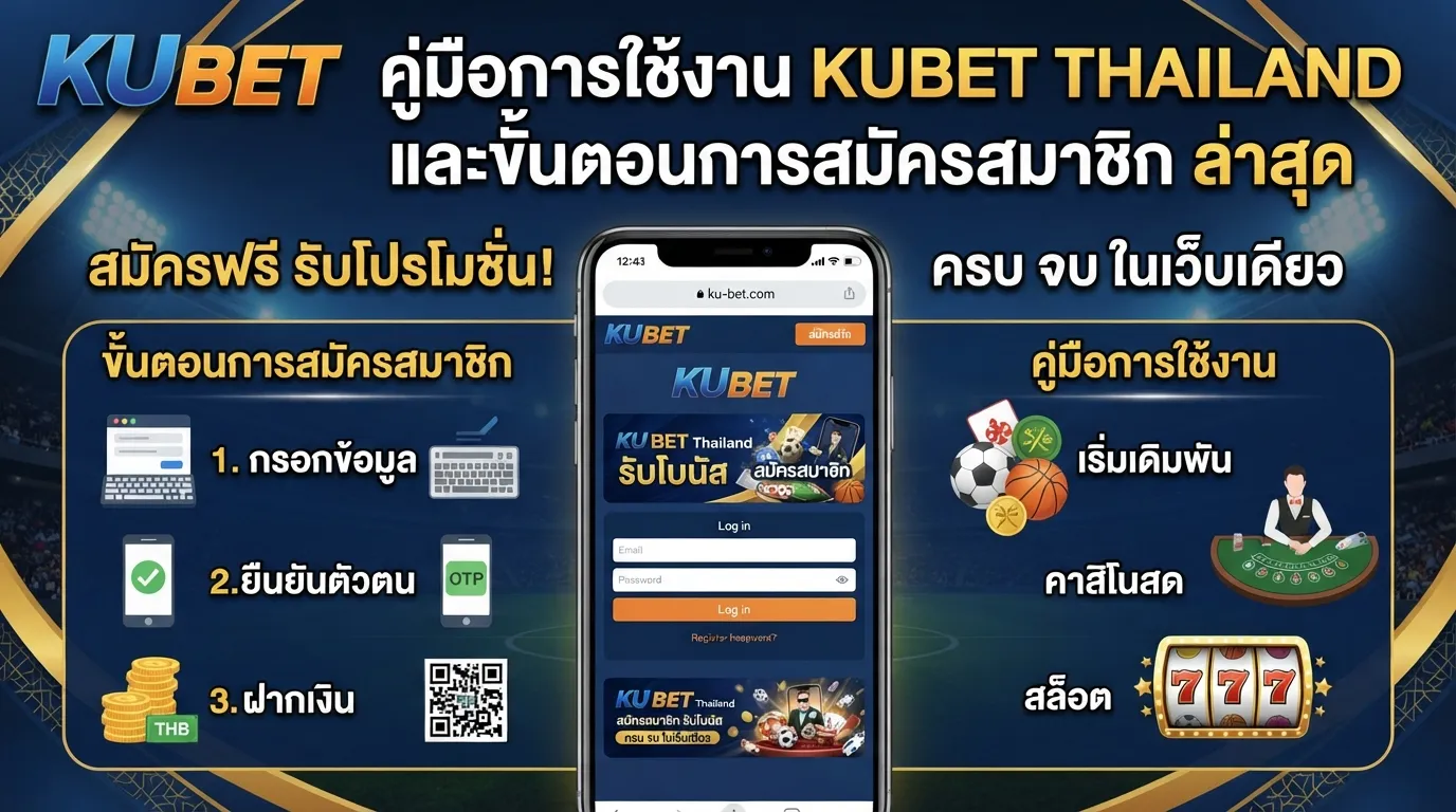คู่มือการใช้งาน ku bet thailand และขั้นตอนการสมัครสมาชิกกับ KUBET ล่าสุด